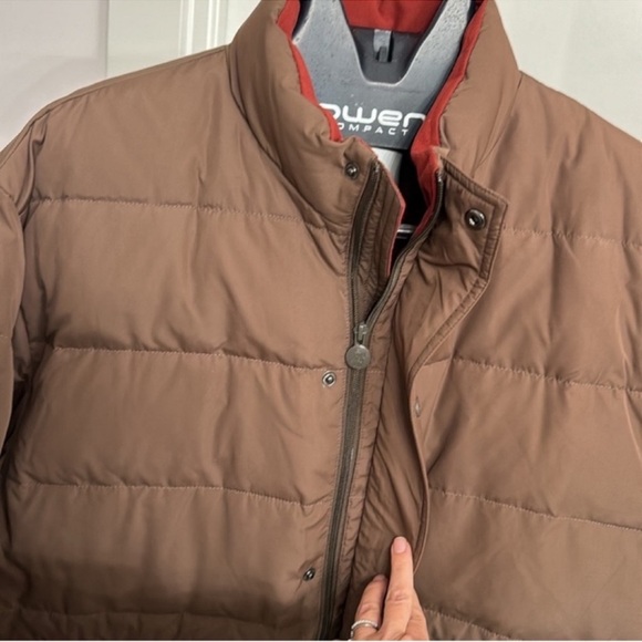 NWT Outback Trading Co. Men’s Down Puffer Jacket Sz XL Brown Full Zip Chores - Picture 5 of 14